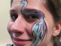 face painting students bird