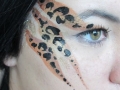 zoo project face painting leopard design