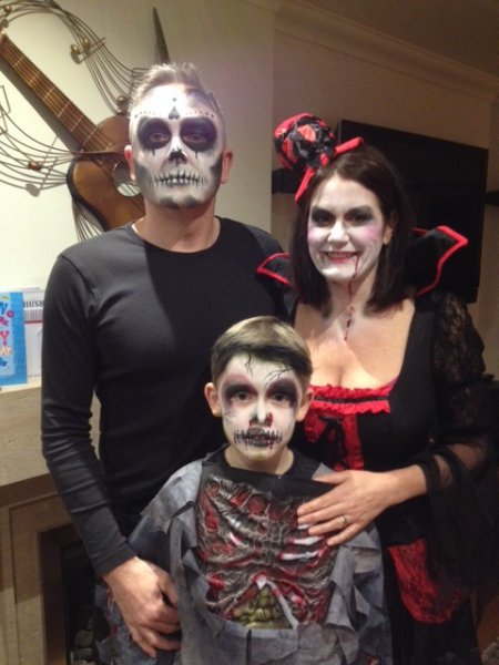 Halloween scary family