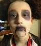 halloween face painting dead school girl